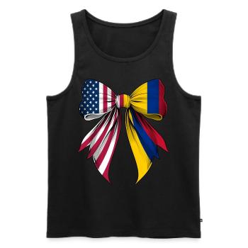 Coquette Loop Colombia Roots Heritage - Men's Premium Organic Tank Top - black - Front - AI Model Male 178 light (178cm)