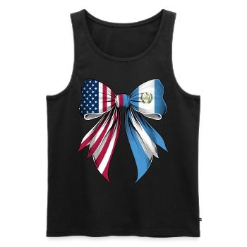 Coquette Loop Guatemala Roots - Men's Premium Organic Tank Top - black - Front - AI Model Male 178 light (178cm)