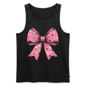 Coquette Bow Münzsammeln Münzsammler - Männer Premium Bio Tank Top - Schwarz - Vorne - AI Model Male 178 light (178cm)