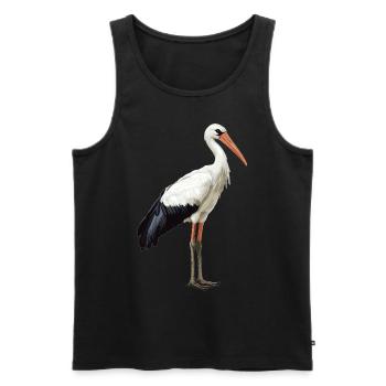 Cigognes Cigognes - Débardeur bio Premium Homme - noir - Devant - Michal (187cm)