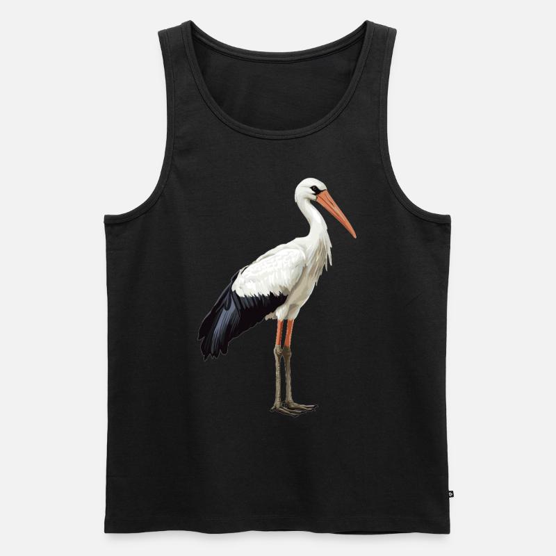 Storks Stork - Men's Premium Organic Tank Top - black