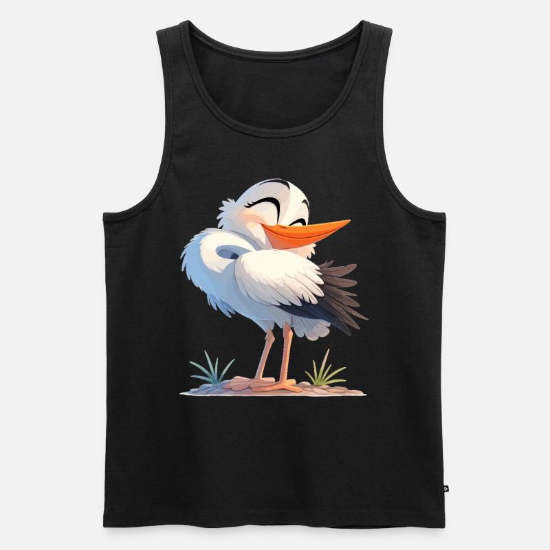 Storks Stork - Men's Premium Organic Tank Top - black