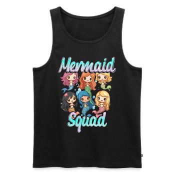 Meerjungfrau Meerjungfrauen Mermaid Squad - Männer Premium Bio Tank Top - Schwarz - Vorne - Michal (187cm)