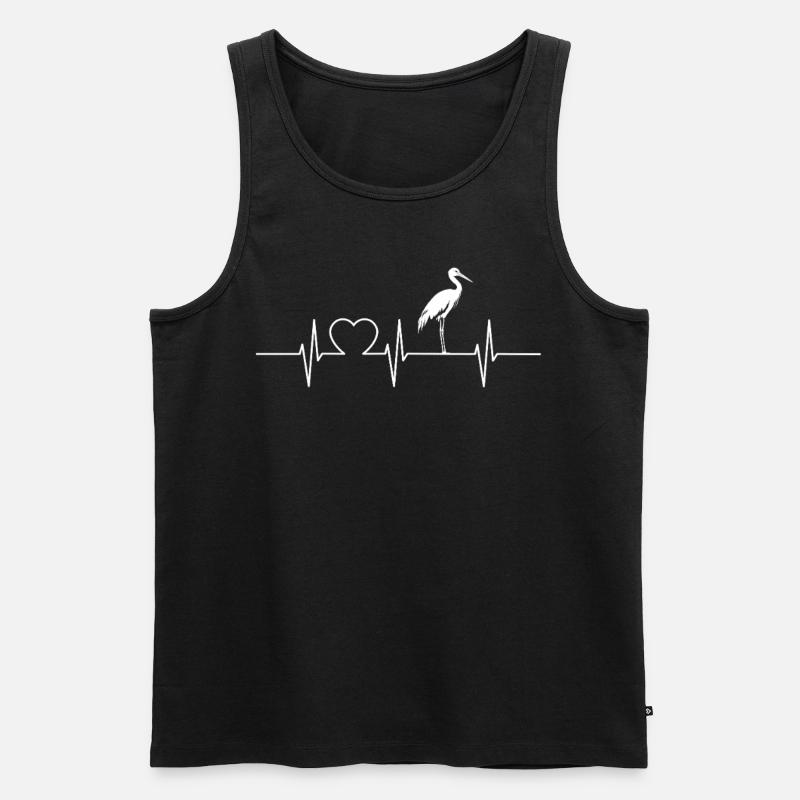 Storks Stork - Men's Premium Organic Tank Top - black