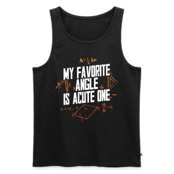 Math Math Math Teacher Math Teacher - Men's Premium Organic Tank Top - black - Front - AI Model Male 178 light (178cm)