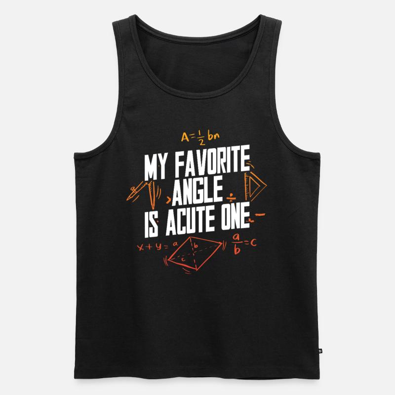 Mathe Mathematik Mathelehrer Mathematiklehrer - Männer Premium Bio Tank Top - Schwarz