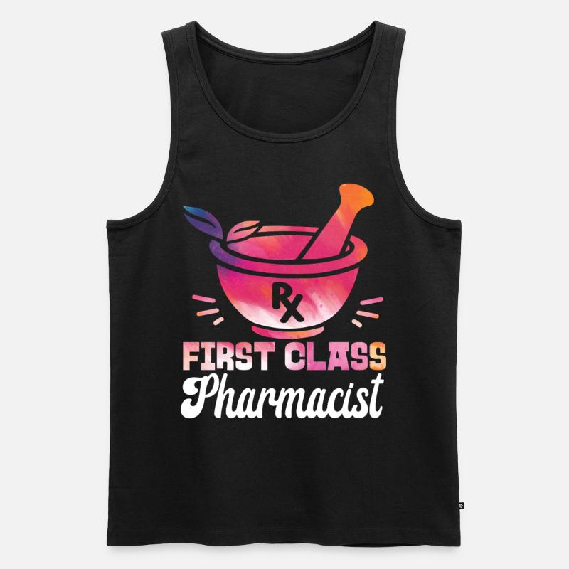 Pharmacy Tech Technician - Männer Premium Bio Tank Top - Schwarz