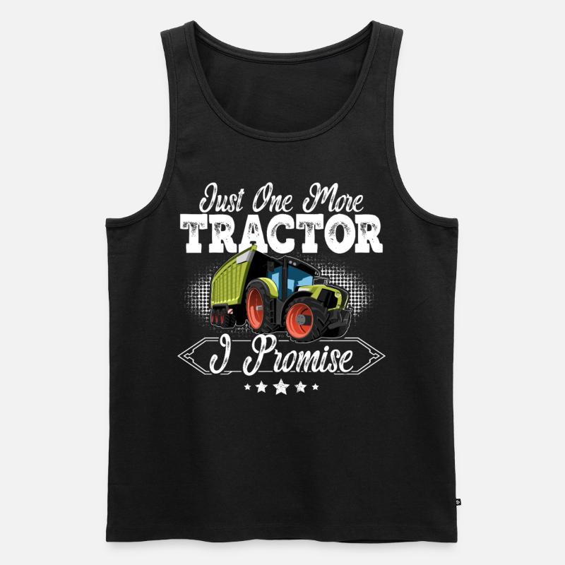 Traktor Landwirt - Männer Premium Bio Tank Top - Schwarz