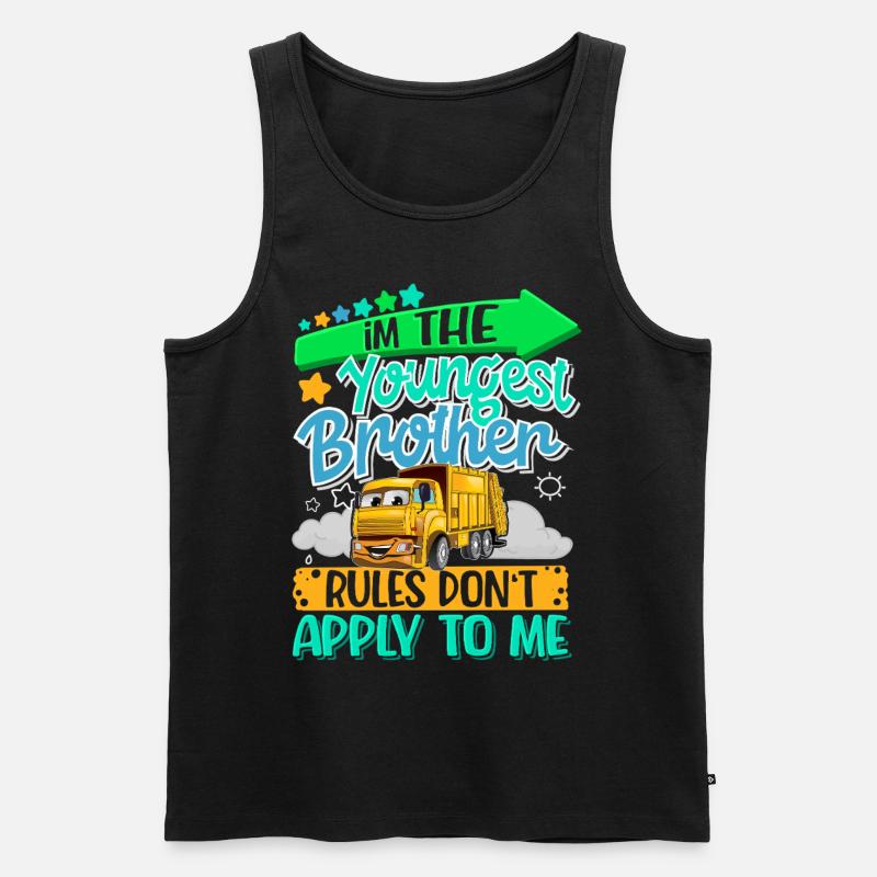 Kleiner Bruder - Männer Premium Bio Tank Top - Schwarz