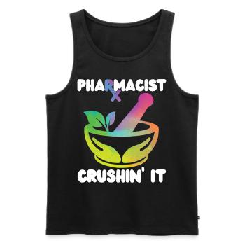 Pharmacy Tech Technician - Männer Premium Bio Tank Top - Schwarz - Vorne - AI Model Male 178 light (178cm)