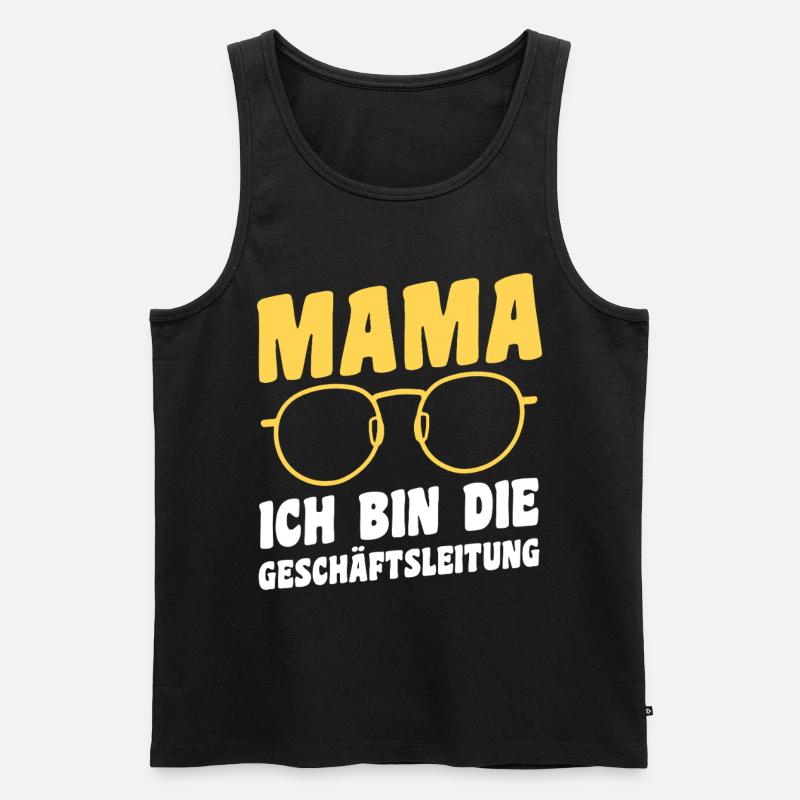 Geschäftsleitung Mutter Team Mama - Männer Premium Bio Tank Top - Schwarz