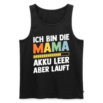 Mutter Team Mama - Männer Premium Bio Tank Top - Schwarz - Vorne - Michal (187cm)