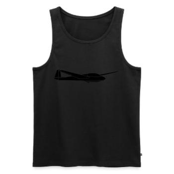 ask13 planeurs planeurs planeurs - Débardeur bio Premium Homme - noir - Devant - AI Model Male 178 light (178cm)