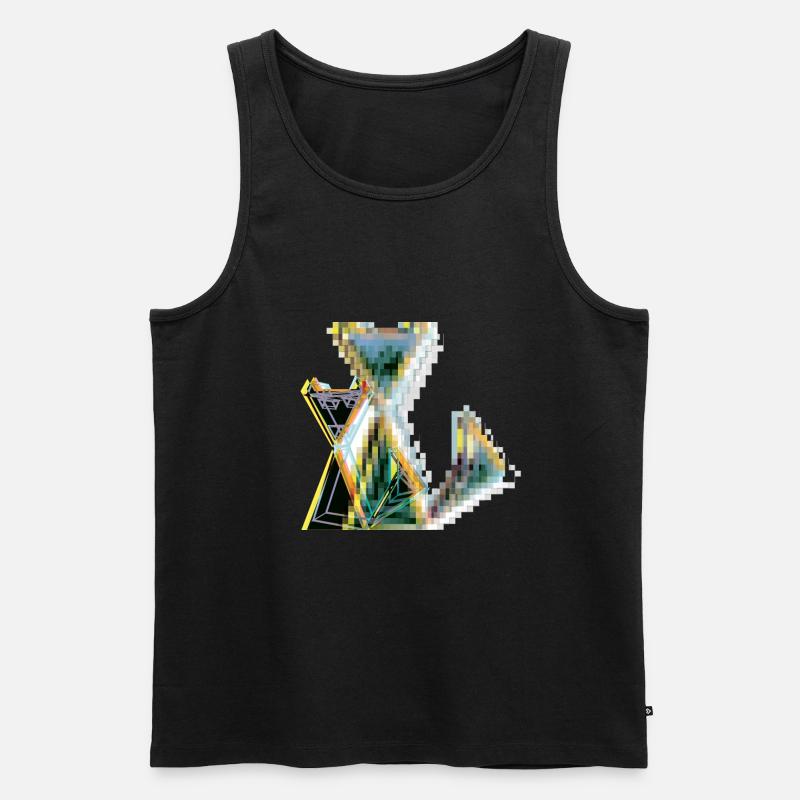 CAT TWENTY ONE - Männer Premium Bio Tank Top - Schwarz
