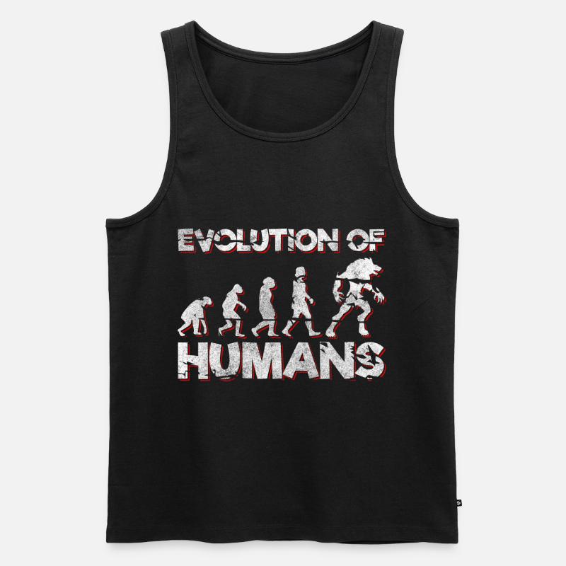 Monster Figur Süß - Männer Premium Bio Tank Top - Schwarz
