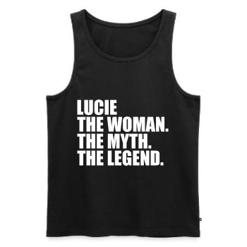 Woman Mythos Legende Name Lucie - Männer Premium Bio Tank Top - Schwarz - Vorne - AI Model Male 178 light (178cm)