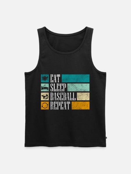 Sport Team Catcher - Men's Premium Organic Tank Top - black