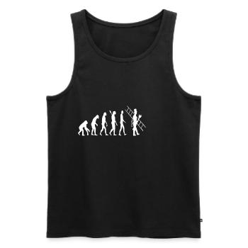 Chimney sweep evolution Chimney sweep evolution - Men's Premium Organic Tank Top - black - Front - Michal (187cm)
