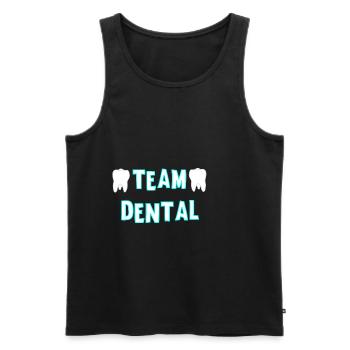 Dental Assistant Dentist Dental Practice Team Dental - Men's Premium Organic Tank Top - black - Front - AI Model Male 178 light (178cm)