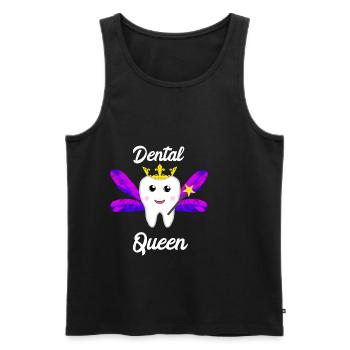 Dental Queen Zahntechniker Zahnarzt Zahnpraxis - Männer Premium Bio Tank Top - Schwarz - Vorne - Michal (187cm)