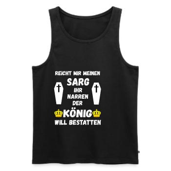 Lustige Bestatter Friedhof Bestattung Geschenke - Männer Premium Bio Tank Top - Schwarz - Vorne - AI Model Male 178 light (178cm)