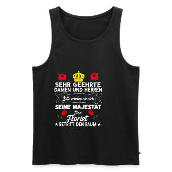 Florist Floristik Blumenhändler Floristen Geschenk - Männer Premium Bio Tank Top - Schwarz - Vorne - Michal (187cm)