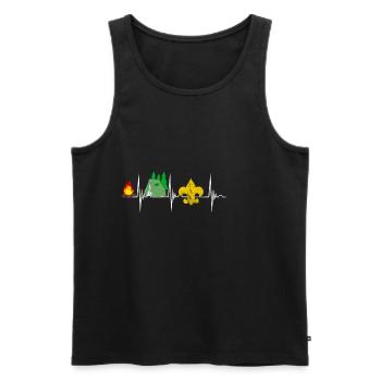 Boy Scout Scout Camper Camping Gifts - Men's Premium Organic Tank Top - black - Front - Michal (187cm)