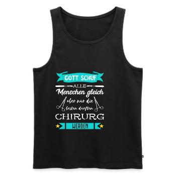 Bester Chirurg Chirurgischer Arzt Doktor Chirurgie - Männer Premium Bio Tank Top - Schwarz - Vorne - AI Model Male 178 light (178cm)