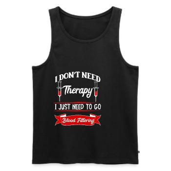 Dialyse Krankenschwester Blut Filtern Nephrologie - Männer Premium Bio Tank Top - Schwarz - Vorne - AI Model Male 178 light (178cm)