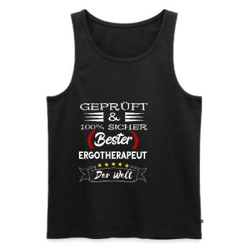 Bester Ergotherapeut Physios Therapeut Ergotherapi - Männer Premium Bio Tank Top - Schwarz - Vorne - Michal (187cm)