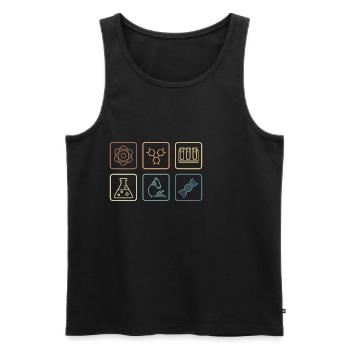 Chemistry teacher Microbiologist poison - Men's Premium Organic Tank Top - black - Front - Michal (187cm)