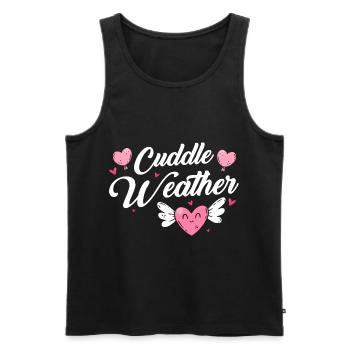 Liebe Umarmung Kinder - Männer Premium Bio Tank Top - Schwarz - Vorne - AI Model Male 178 light (178cm)
