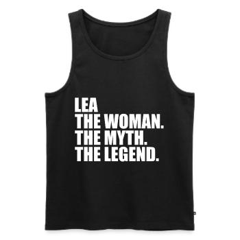 Woman Mythos Legende Name Lea - Männer Premium Bio Tank Top - Schwarz - Vorne - Michal (187cm)