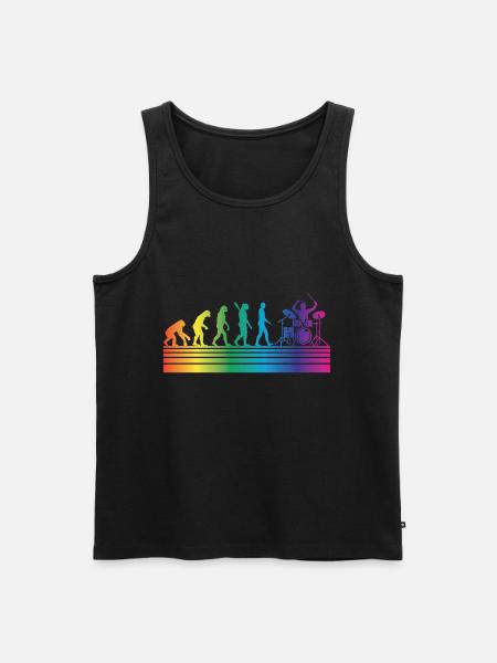 Drums Drummer - Men's Premium Organic Tank Top - black