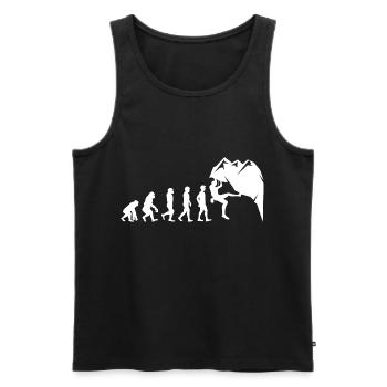 Klettern Boulder Wall Climber Evolution - Männer Premium Bio Tank Top - Schwarz - Vorne - AI Model Male 178 light (178cm)