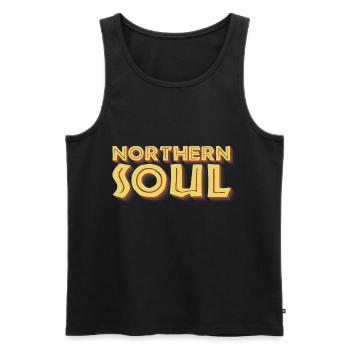 Northern Soul Lindy Hop Vintage - Débardeur bio Premium Homme - noir - Devant - Michal (187cm)