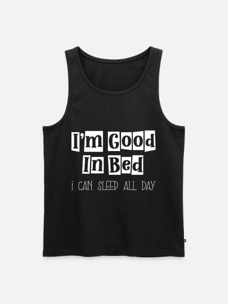 Sleep, Dream, Relax, Tired, - Men's Premium Organic Tank Top - black