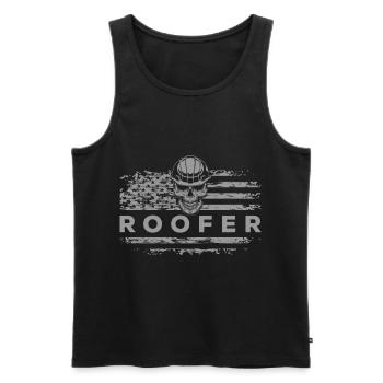 Craftsman Master Hammer Leyendecker - Men's Premium Organic Tank Top - black - Front - AI Model Male 178 light (178cm)