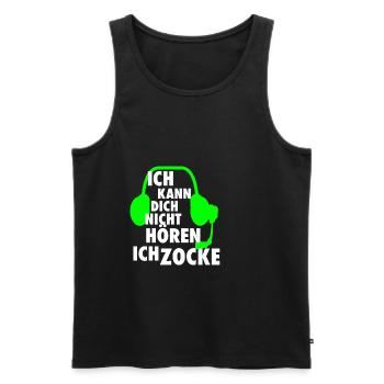 Gamer Zocker PC Konsole lustiger Spruch Konsolen - Männer Premium Bio Tank Top - Schwarz - Vorne - AI Model Male 178 light (178cm)