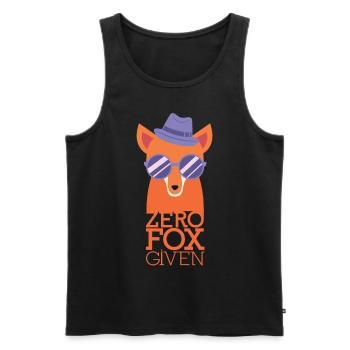 Zero Fox Given - Lustiges fuchsiges Geschenk - Männer Premium Bio Tank Top - Schwarz - Vorne - Michal (187cm)