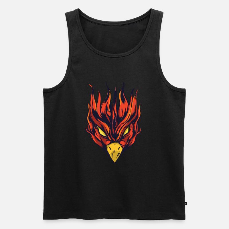 Phoenix brûlant - Phoenix brûlant - Débardeur bio Premium Homme - noir