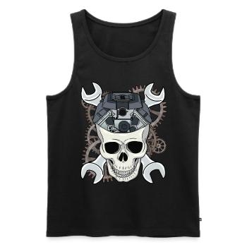 Car Mechanic Screwdriver Mechanics Workshop - Men's Premium Organic Tank Top - black - Front - Michal (187cm)