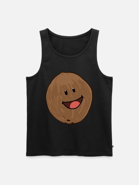 Coconut Coconut Nuts Nut Coconuts - Men's Premium Organic Tank Top - black