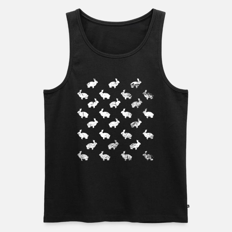 Kleine Kaninchen Widderzüchter Geschenk - Männer Premium Bio Tank Top - Schwarz