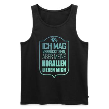 Korallen Aquarist Aquarianer Geschenkidee - Männer Premium Bio Tank Top - Schwarz - Vorne - AI Model Male 178 light (178cm)