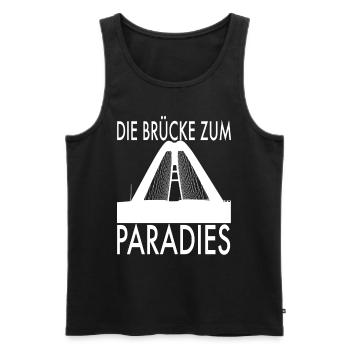 Fehmarn Insel Brücke Sundbrücke - Männer Premium Bio Tank Top - Schwarz - Vorne - Michal (187cm)