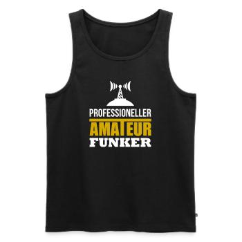 Lustiges Amateurfunk Funker Hobbyfunker Geschenk - Männer Premium Bio Tank Top - Schwarz - Vorne - Michal (187cm)