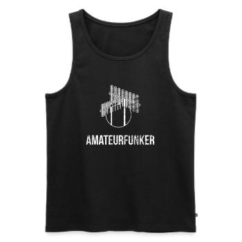 Amateurfunk Funker Geschenk - Männer Premium Bio Tank Top - Schwarz - Vorne - AI Model Male 178 light (178cm)