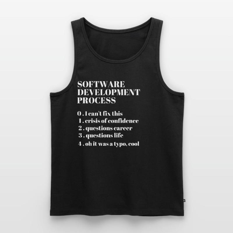 Software Development Funny Coding Programming Débardeur bio Premium Homme