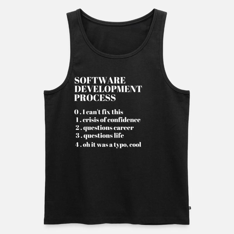 Softwareentwicklung Funny Coding Programming - Männer Premium Bio Tank Top - Schwarz